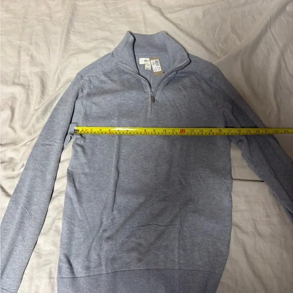 RW&CO. Men's Light Gray Zip-Up Sweater - Picture 3 of 6